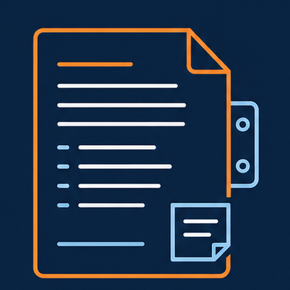 Roofing specifications document icon
